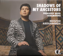 Cover art, Shadows of My Ancestors, Ravel / Prokofiev / Saidaminova, Behzod Abduraimov, piano