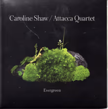 Cover art, Evergreen, Caroline Shaw, Attacca Quartet