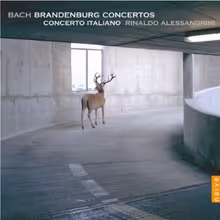 Cover art, Brandenburg Concertos, J.S. Bach, Concerto Italiano / Rinaldo Alessandrini