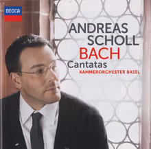 Cover art, Cantatas, J.S. Bach, Andreas Scholl, countertenor; Kammerorchester Basel