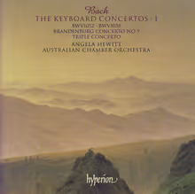 Cover art, The Keyboard Concertos, J.S. Bach, Angela Hewitt, piano; Australian Chamber Orchestra / Richard Tognetti