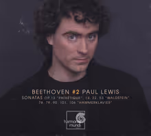 Cover art, Piano Sonatas, Vol.2, Beethoven, Paul Lewis, piano