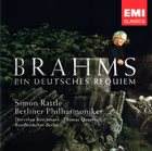 Ein deutsches Requiem, Dorothea Röschmann, Thomas Quasthoff; Rundfunkchor Berlin; Berlin Philharmonic / Simon Rattle (EMI Classics)