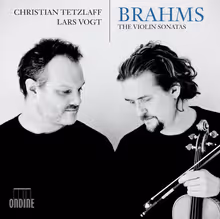 Cover art, The Violin Sonatas, Brahms, Christian Tetzlaff, violin; Lars Vogt, piano
