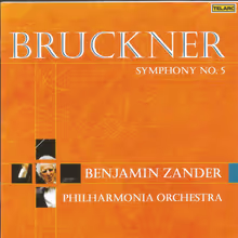 Cover art, Symphony No. 5, Bruckner, Philharmonia Orchestra / Zander