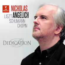 Cover art, Dedication: Liszt, Schumann, Chopin, Liszt / Schumann / Chopin, Nicholas Angelich, piano