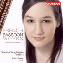 Cover art, French Bassoon Works, Various (Grovlez, Fauré, Boutry, Dutilleux, Bitsch, Debussy), Karen Geoghegan, bassoon; Philip Edward Fisher, piano