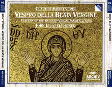 Cover art, Vespro della Beata Vergine (Vespers of 1610), Claudio Monteverdi, Monteverdi Choir, English Baroque Soloists / Sir John Eliot Gardiner