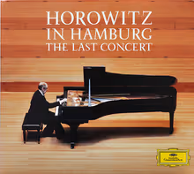Cover art, Horowitz in Hamburg, The Final Concert, Various (Mozart, Liszt, Chopin, Schubert, Schumann), Vladimir Horowitz, piano