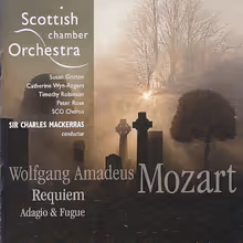 Cover art, Requiem · Adagio & Fugue, Mozart, Susan Gritton; Scottish Chamber Orchestra & Chorus / Mackerras