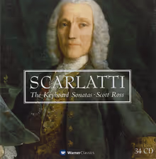Cover art, The Complete Keyboard Sonatas, Domenico Scarlatti, Scott Ross, harpsichord