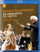 Elgar, Ligeti, Stravinsky, Wagner (DVD/Blu-ray), Sol Gabetta, cello; Berliner Philharmoniker / Sir Simon Rattle (EuroArts)