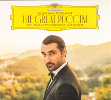 Cover art, The Great Puccini, Giacomo Puccini, Jonathan Tetelman, tenor