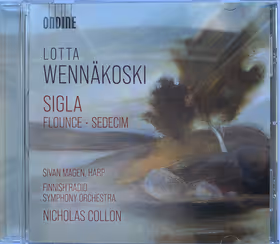 Sigla / Flounce / Sedecim, Sivan Magen, harp; Finnish Radio Symphony Orchestra / Nicholas Collon (Ondine)